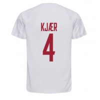 Danmark Simon Kjaer #4 Bortatröja VM 2022 Kortärmad